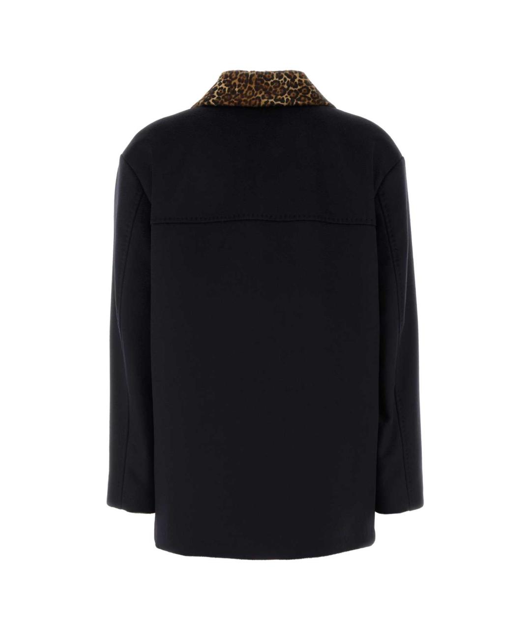 MAX MARA STUDIO Темно-синяя шерстяная куртка, фото 2