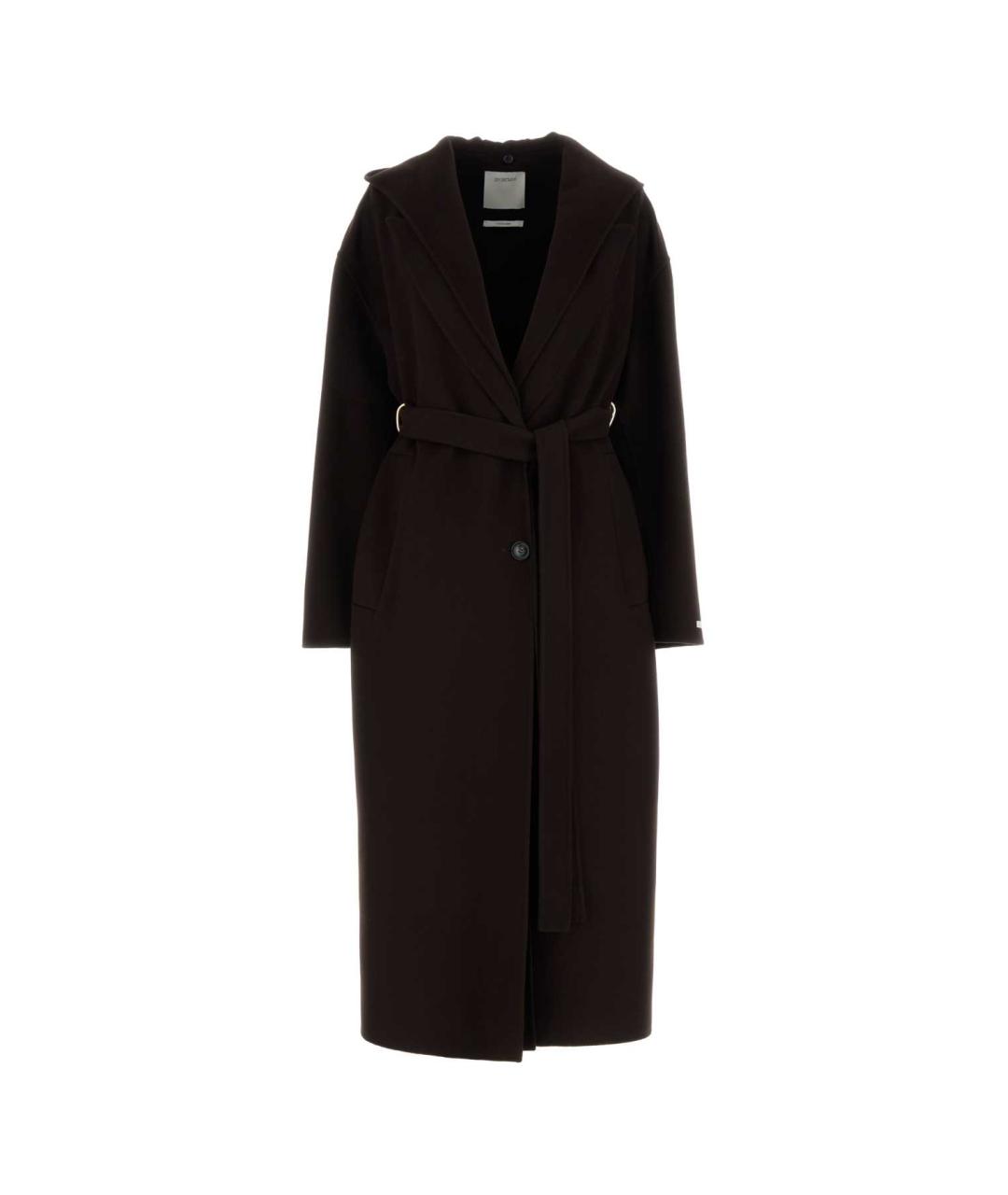 SPORTMAX Коричневое шерстяное пальто, фото 1