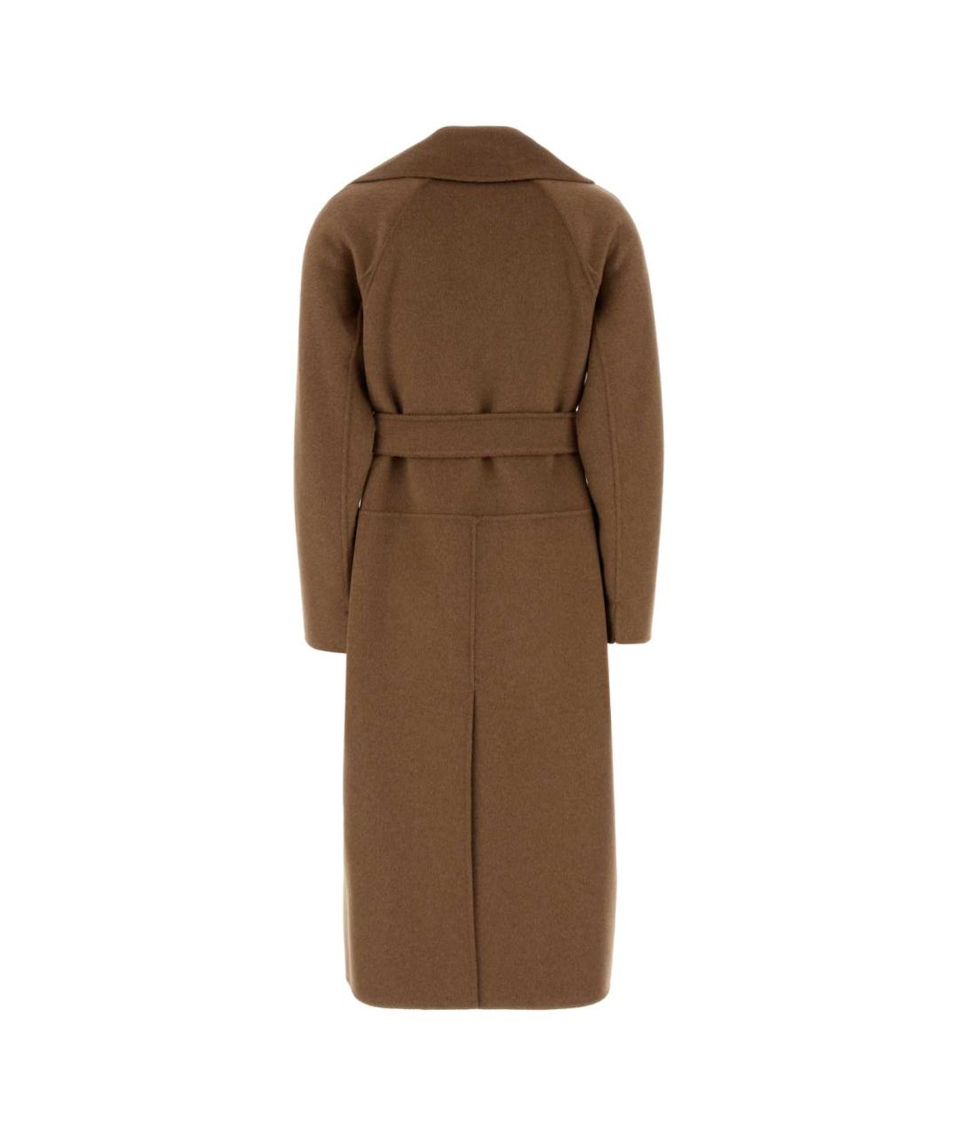 'S MAX MARA Коричневое шерстяное пальто, фото 2