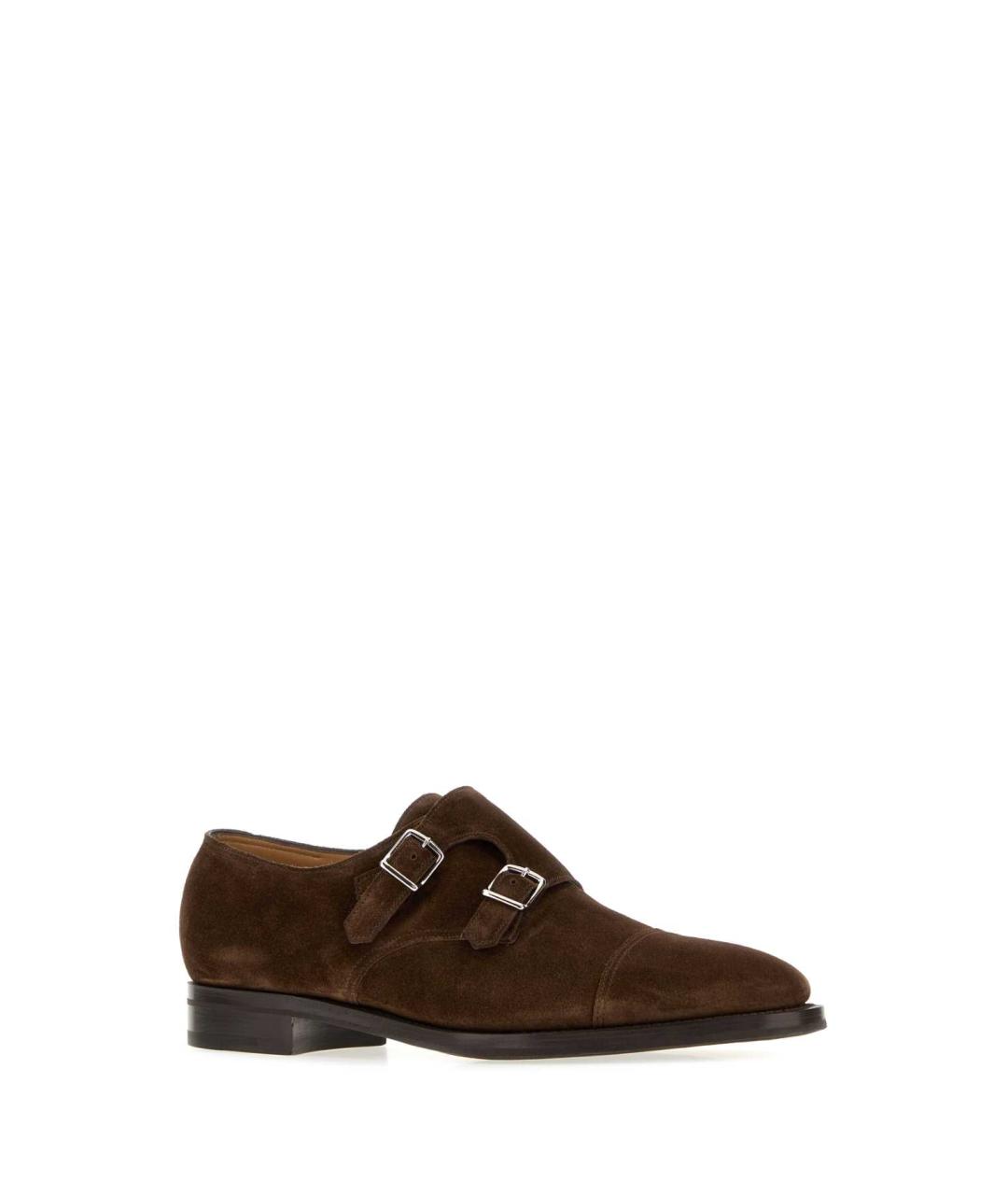 JOHN LOBB Коричневые замшевые туфли, фото 2