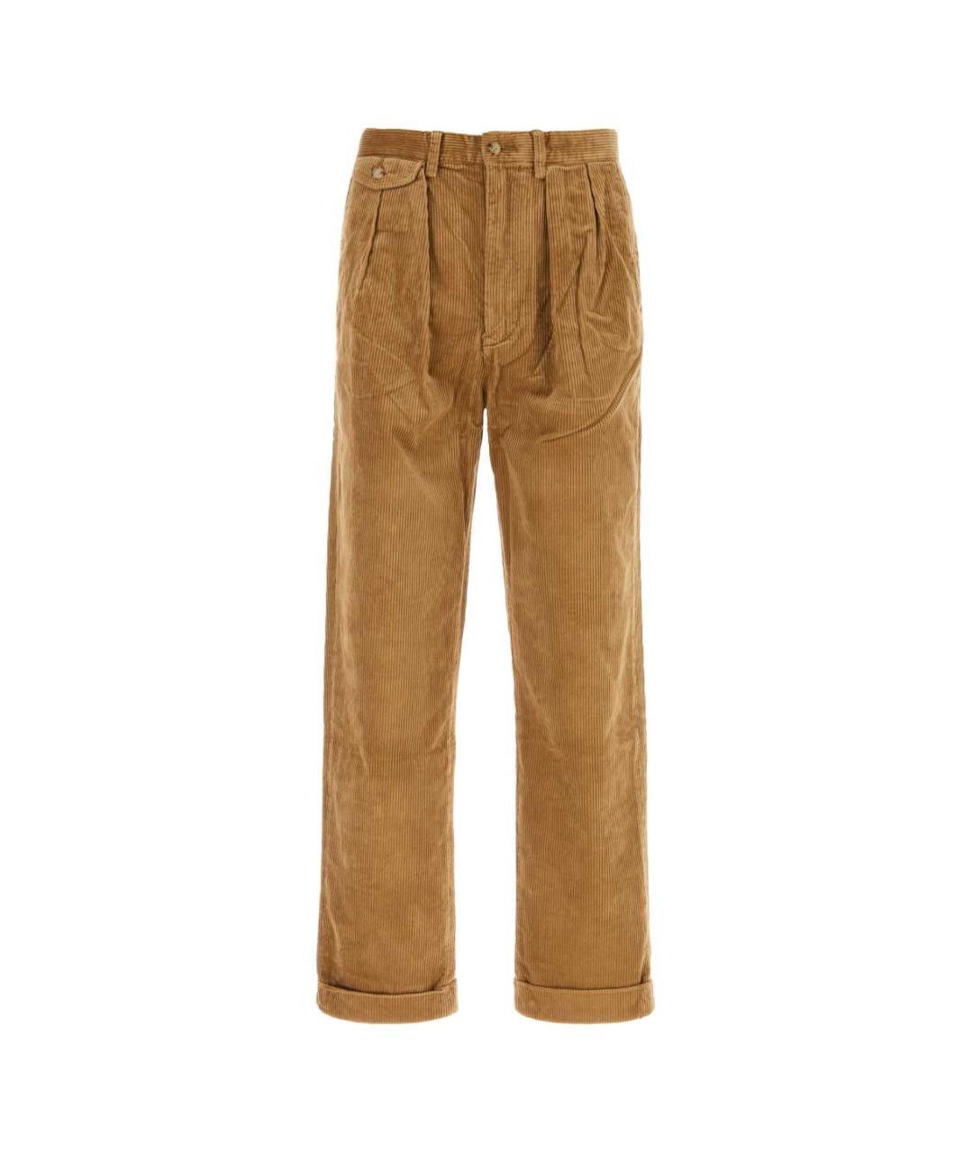 POLO RALPH LAUREN Бежевые хлопковые повседневные брюки, фото 1