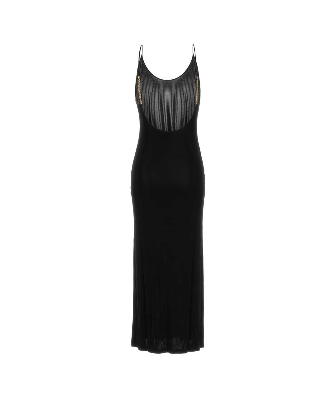 SAINT LAURENT Черное вискозное коктейльное платье, фото 2