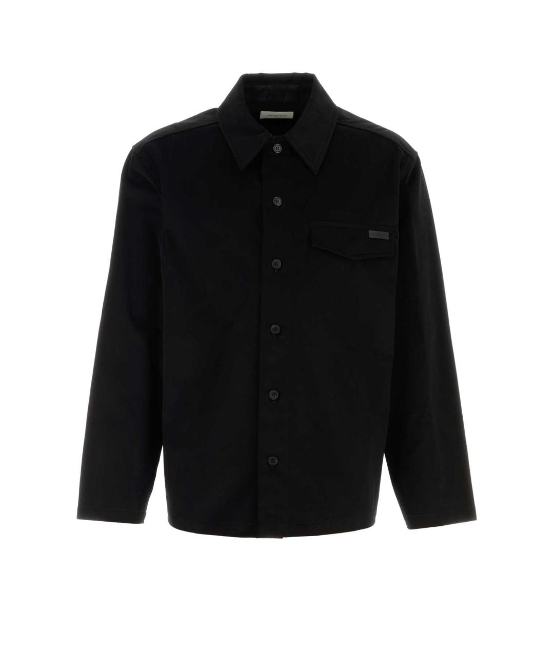 SAINT LAURENT Черная хлопковая куртка, фото 1