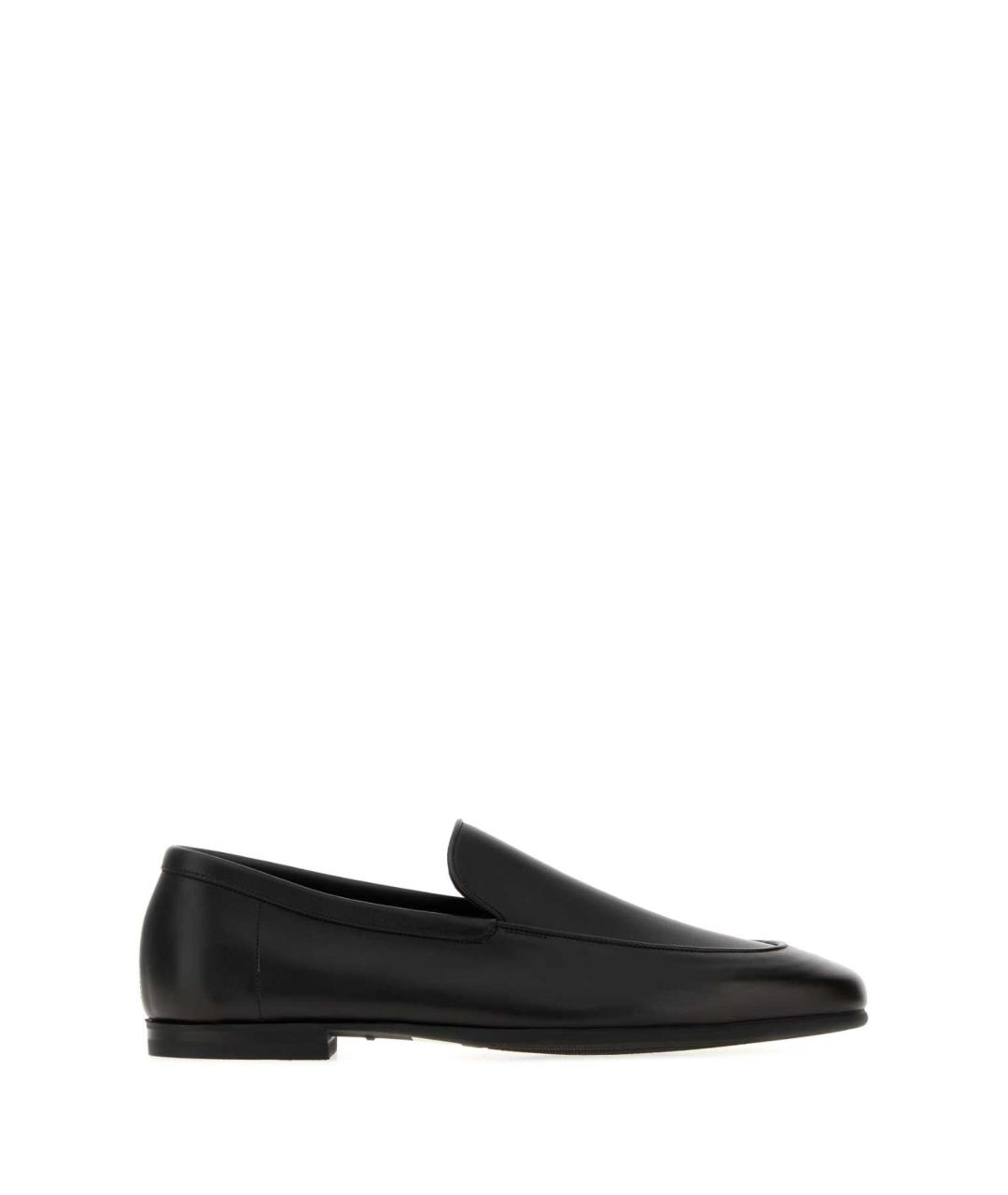 JOHN LOBB Черные кожаные лоферы, фото 1