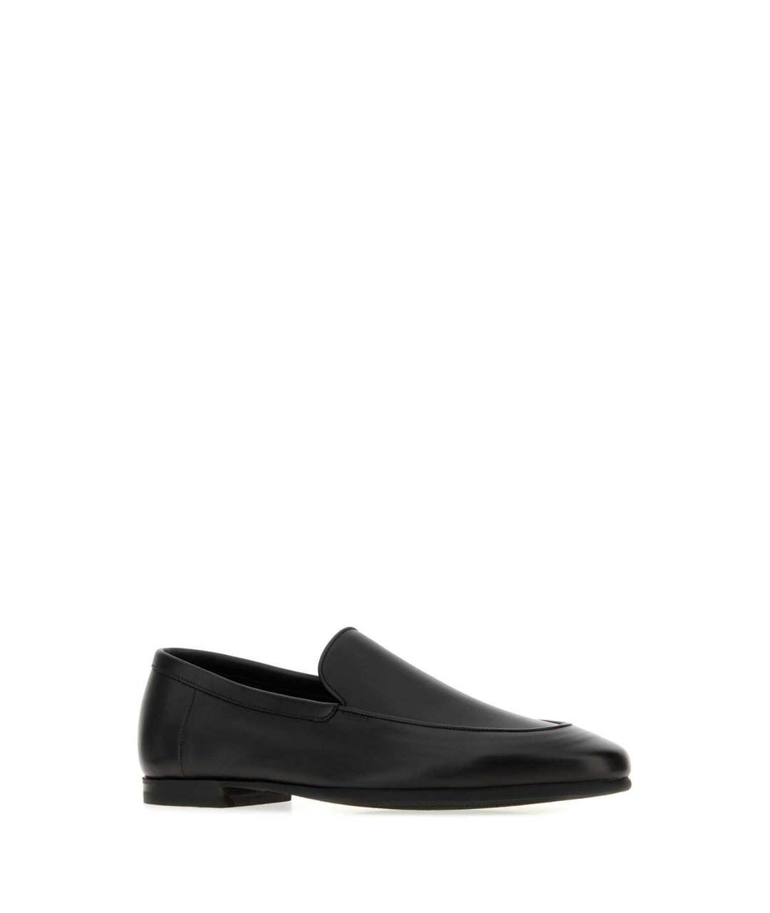 JOHN LOBB Черные кожаные лоферы, фото 2
