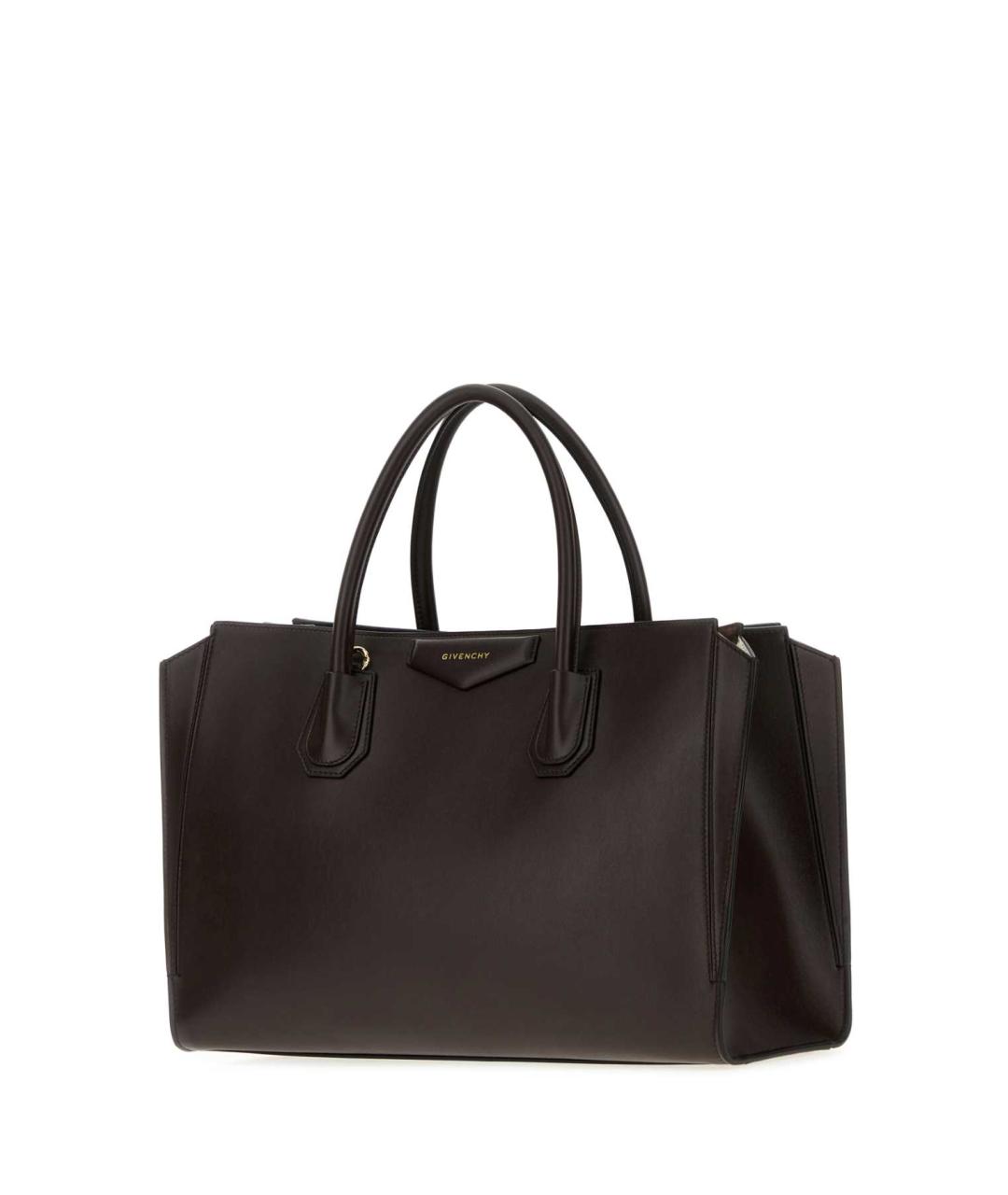 GIVENCHY Коричневая кожаная сумка тоут, фото 2