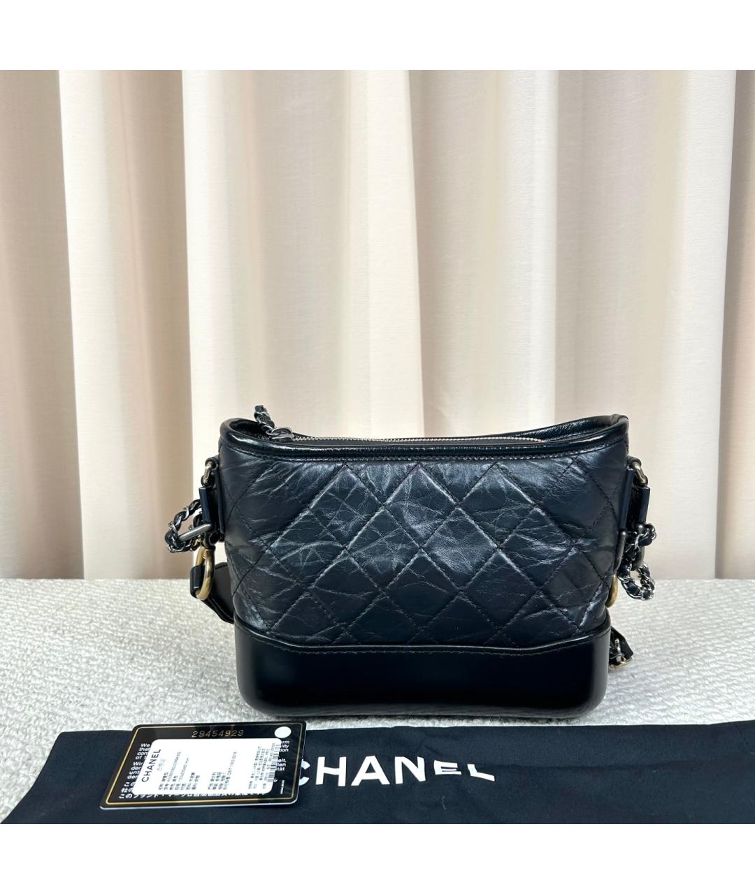 CHANEL Черная кожаная сумка через плечо, фото 3