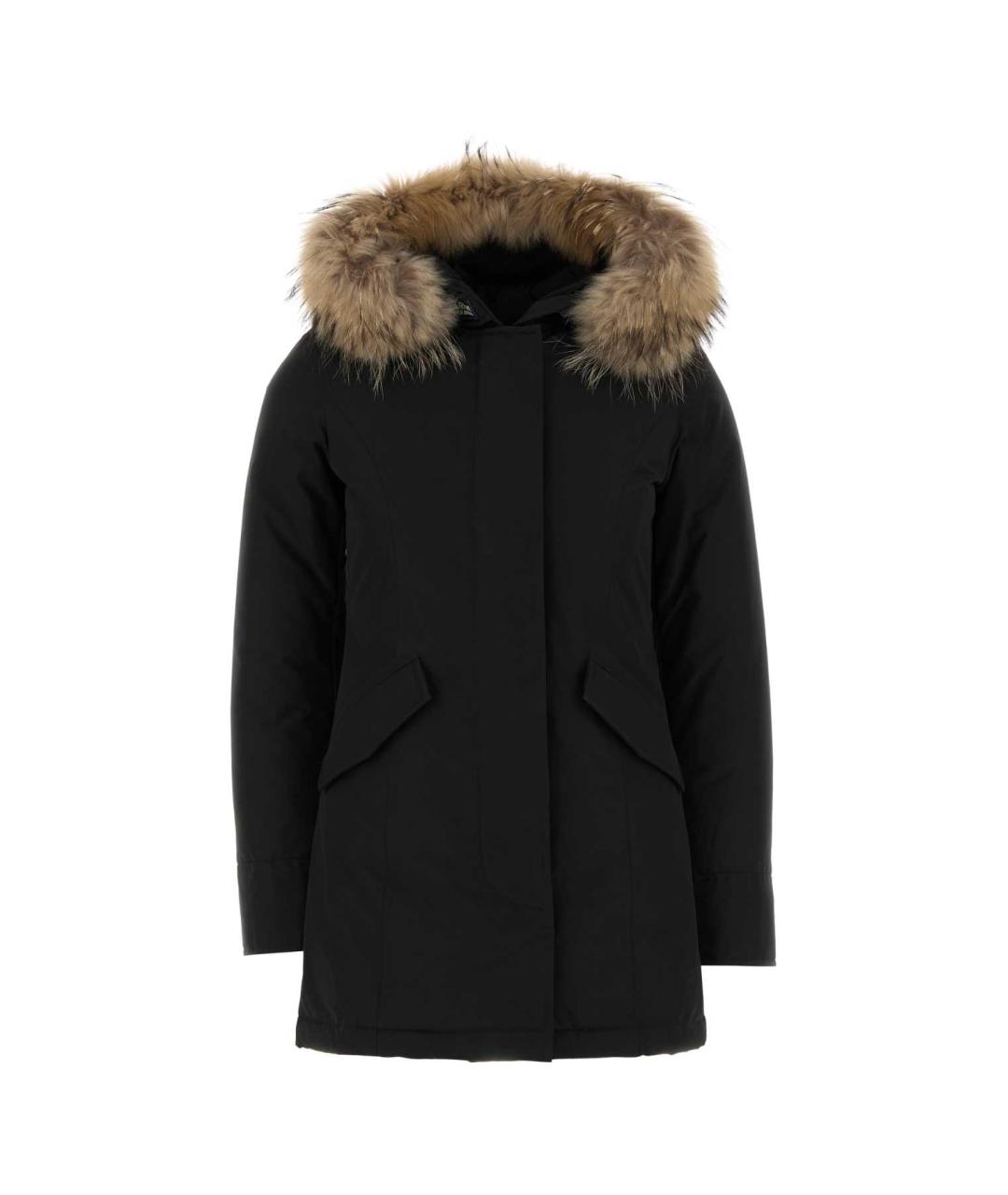 WOOLRICH Черная полиэстеровая парка, фото 1