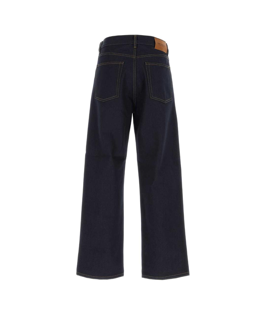 CARHARTT WIP Синие хлопковые прямые джинсы, фото 2