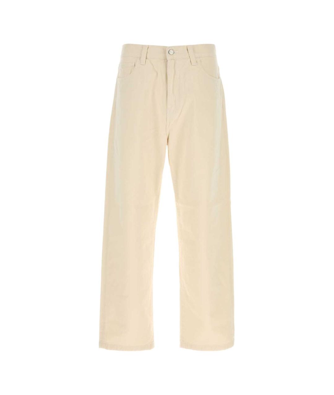 CARHARTT WIP Белые хлопковые повседневные брюки, фото 1
