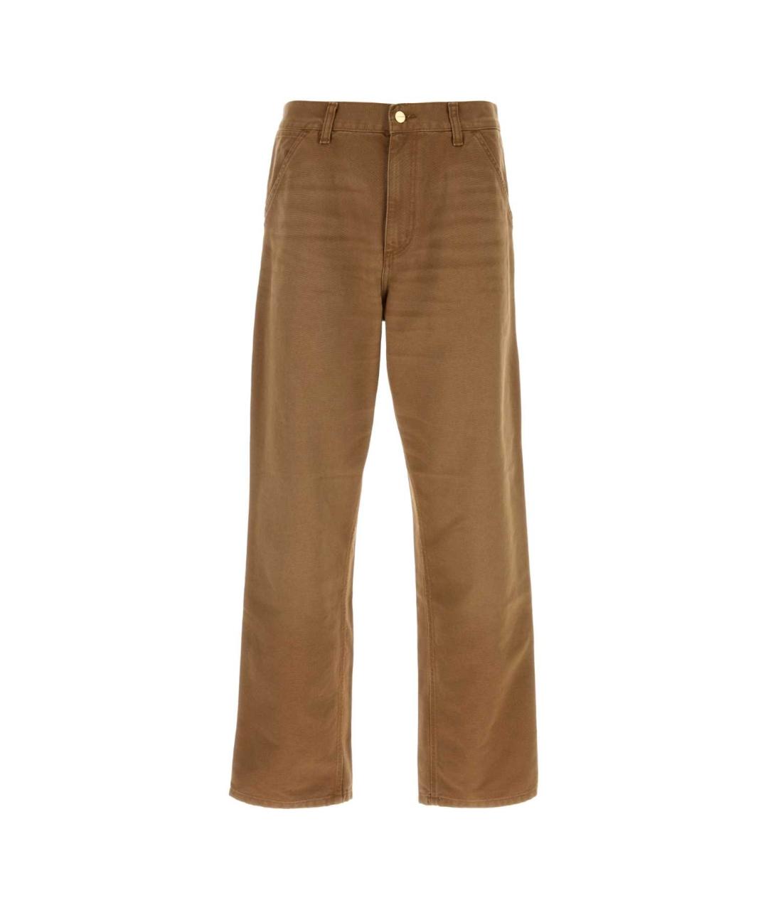 CARHARTT WIP Бежевые хлопковые прямые джинсы, фото 1