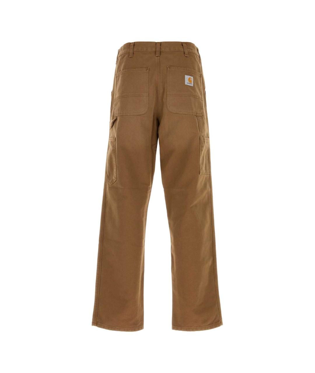 CARHARTT WIP Бежевые хлопковые прямые джинсы, фото 2