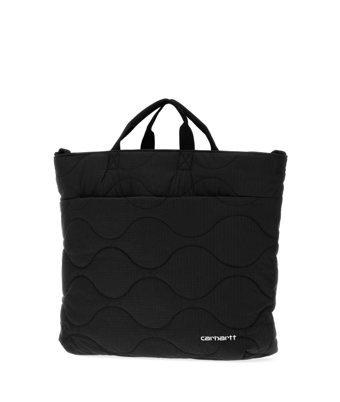 CARHARTT WIP Черная тканевая сумка тоут, фото 2