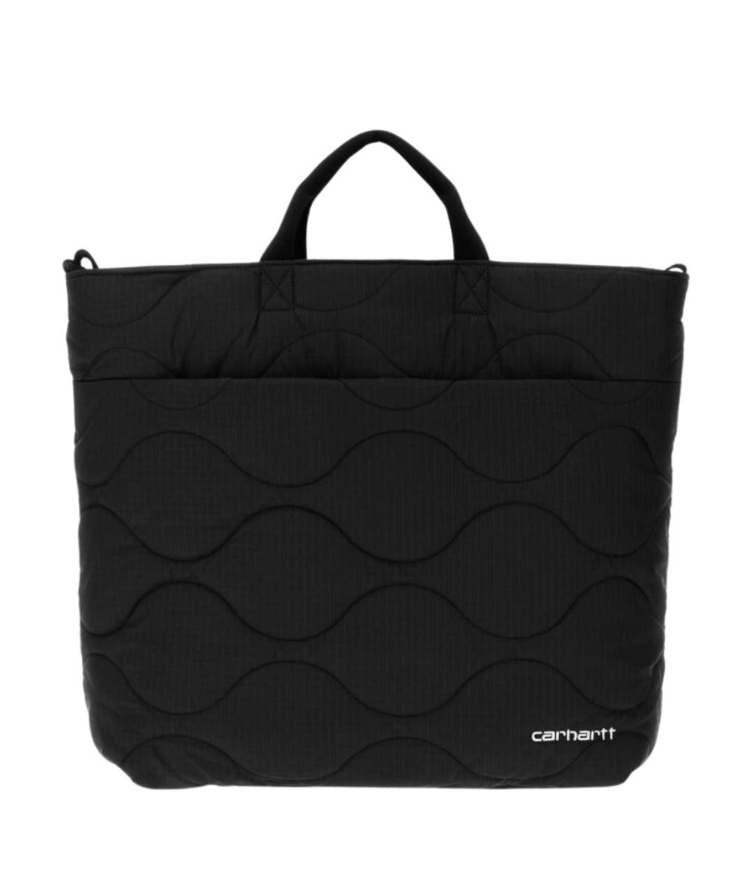 CARHARTT WIP Черная тканевая сумка тоут, фото 1