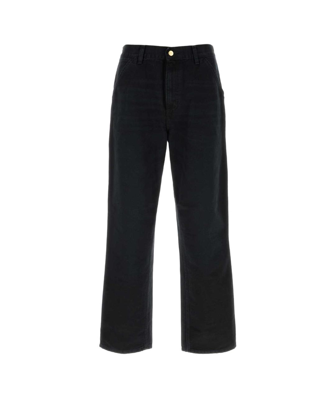 CARHARTT WIP Черные хлопковые повседневные брюки, фото 1