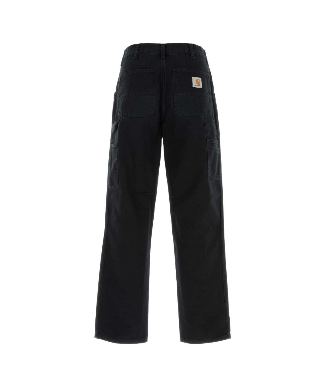 CARHARTT WIP Черные хлопковые повседневные брюки, фото 2