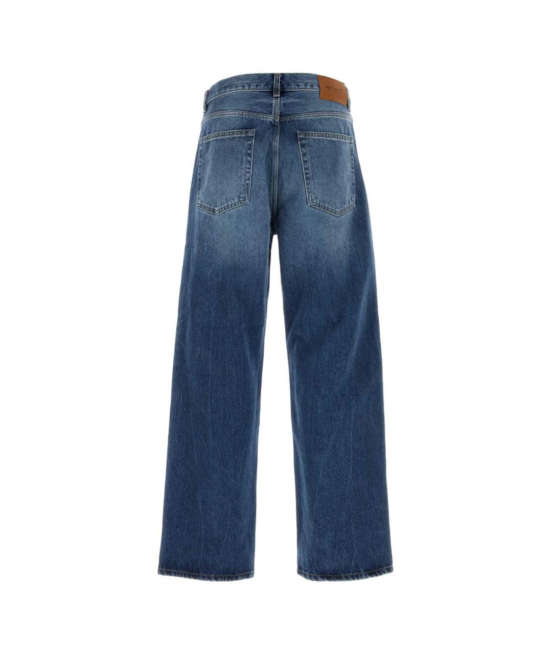 CARHARTT WIP Синие хлопковые прямые джинсы, фото 2