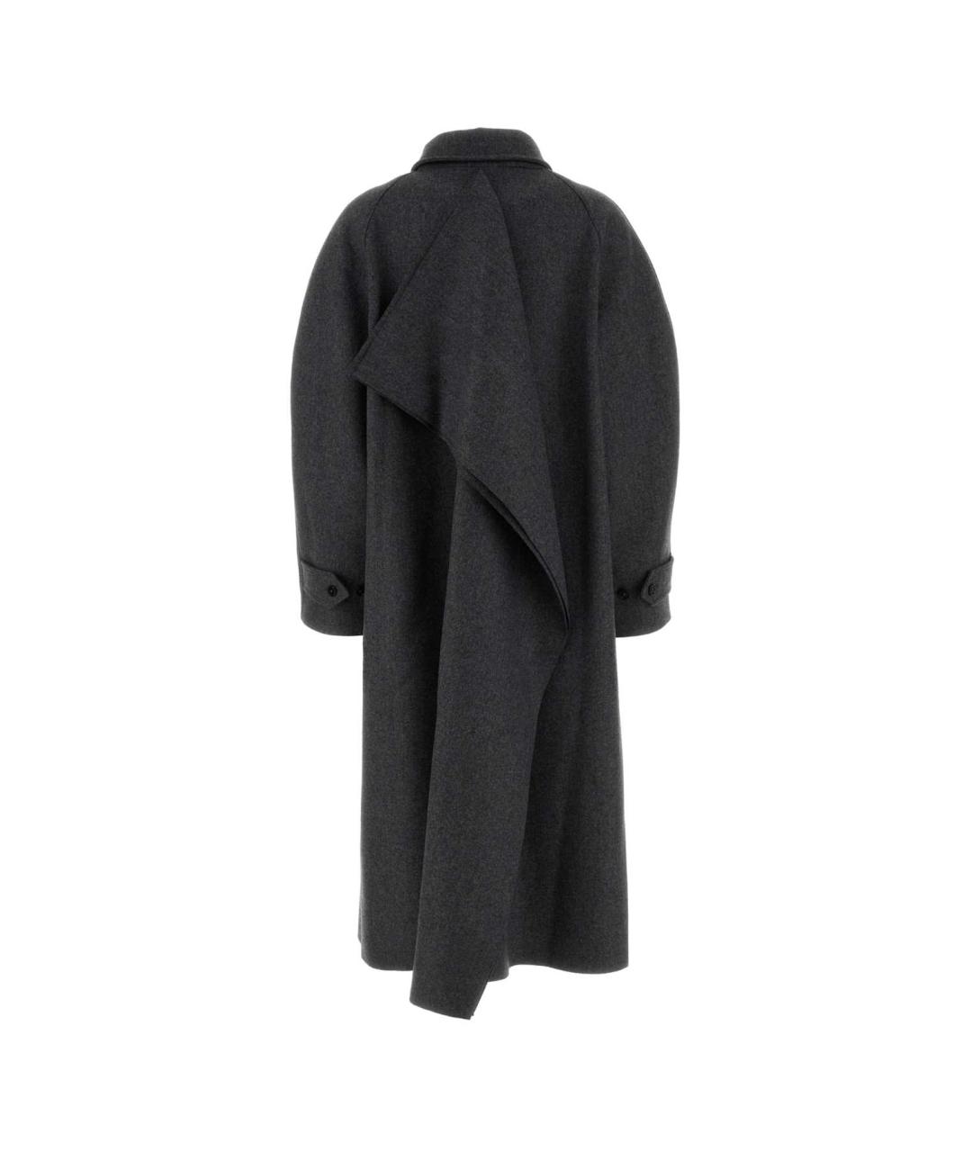JIL SANDER Серое шерстяное пальто, фото 2