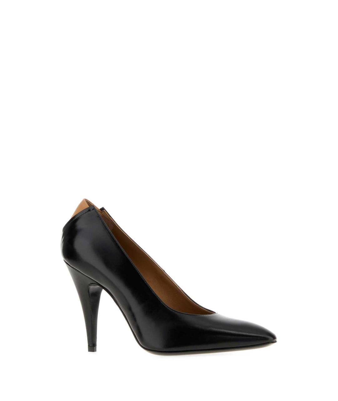 JIL SANDER Черные кожаные туфли, фото 2
