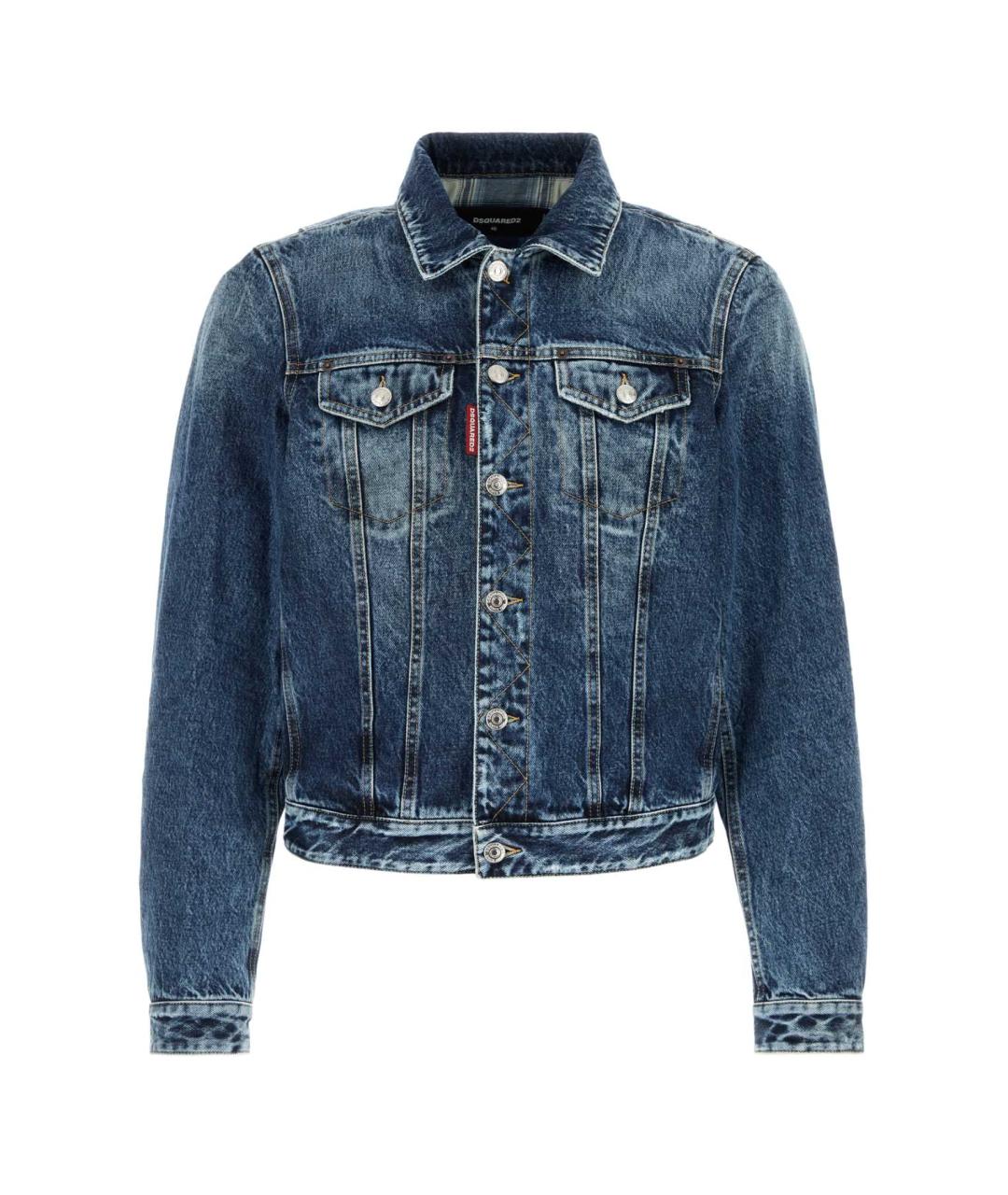 DSQUARED2 Синяя хлопковая куртка, фото 1