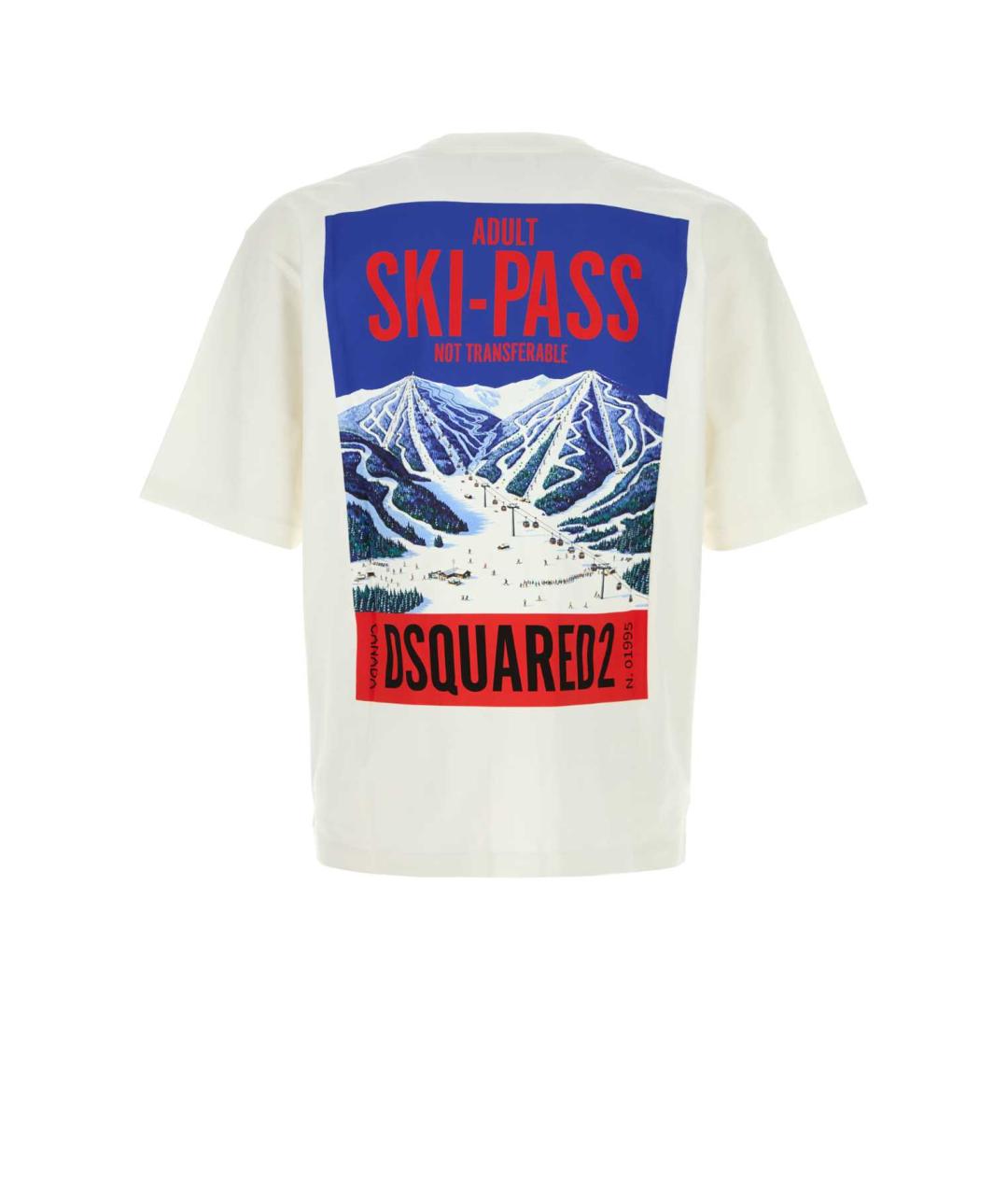 DSQUARED2 Белая хлопковая футболка, фото 2