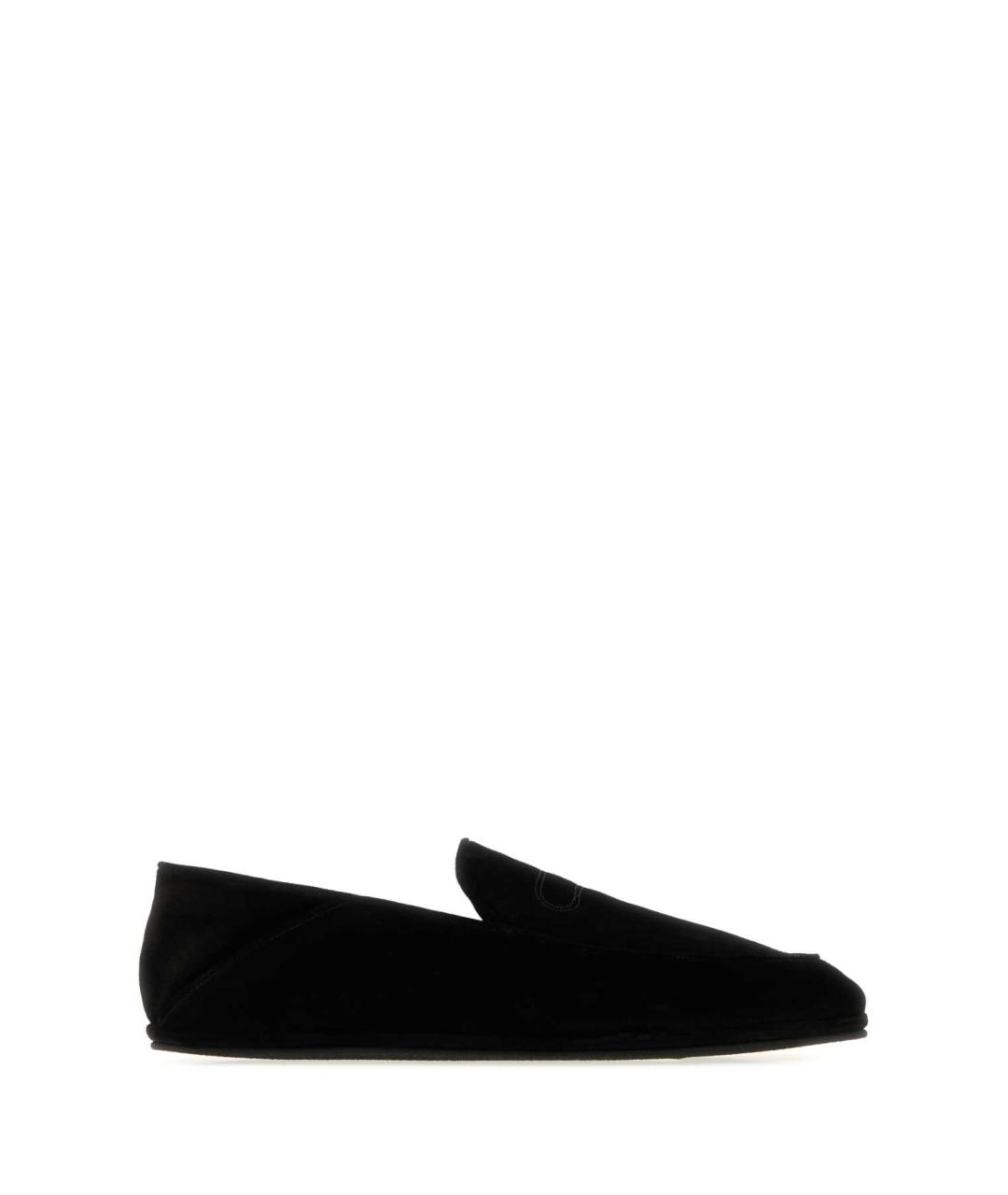JOHN LOBB Черные замшевые лоферы, фото 1