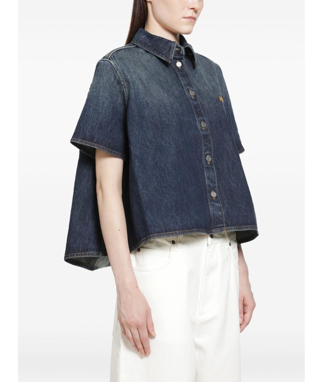 LOEWE Синяя хлопковая рубашка, фото 2