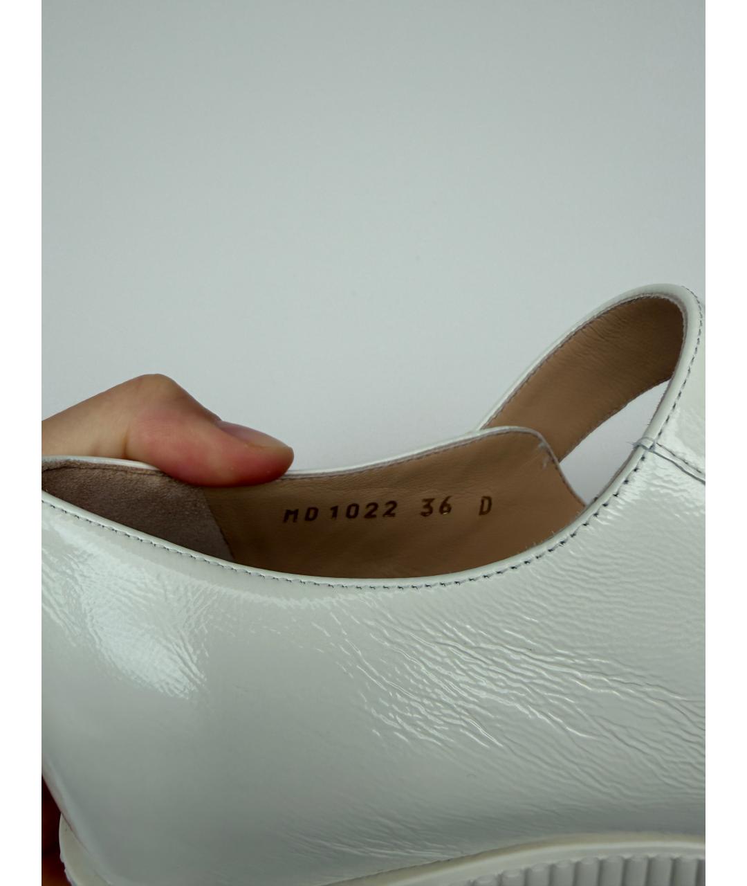 CHRISTIAN DIOR Белые кожаные туфли, фото 8