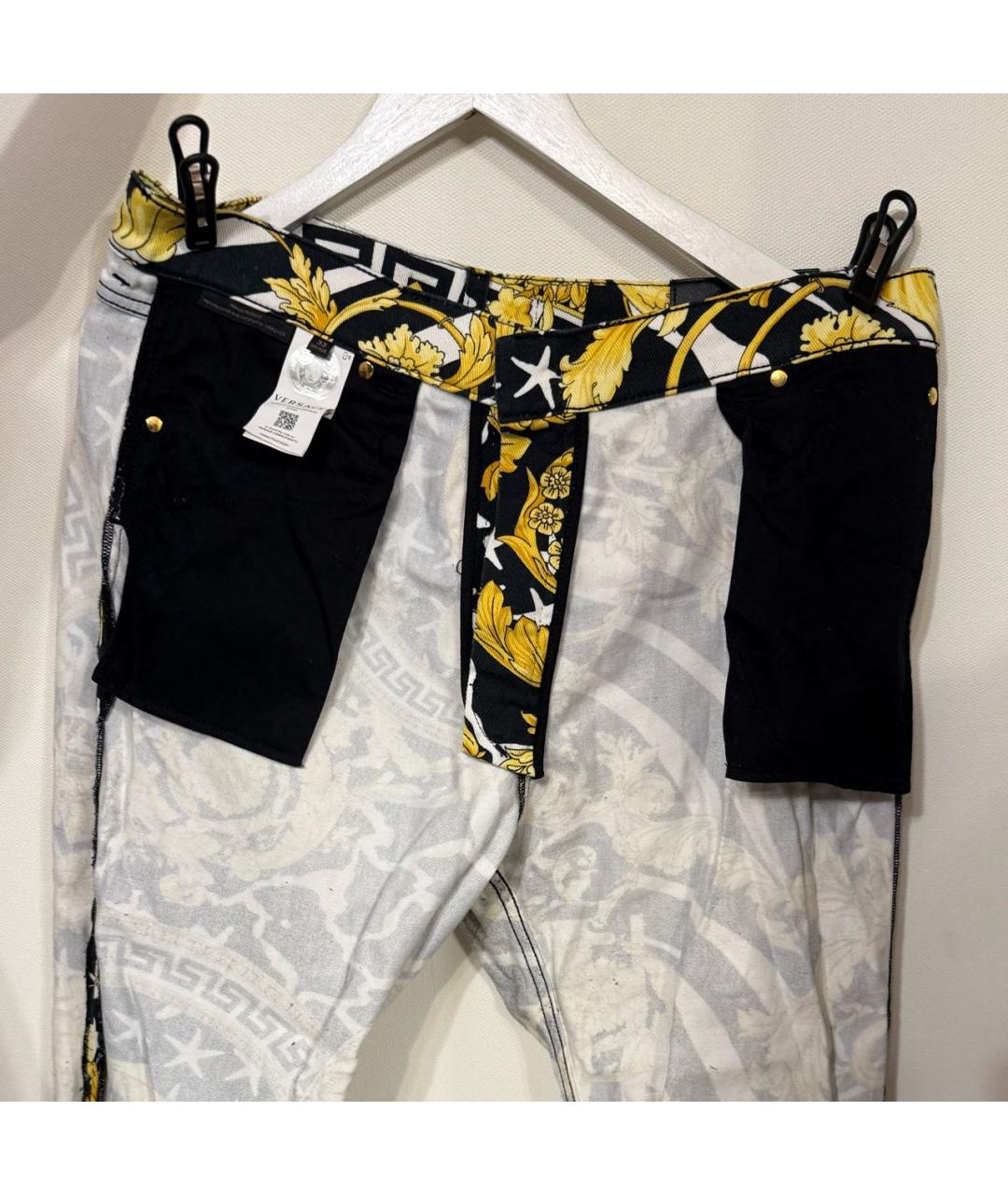 VERSACE JEANS COUTURE Хлопко-эластановые прямые джинсы, фото 3