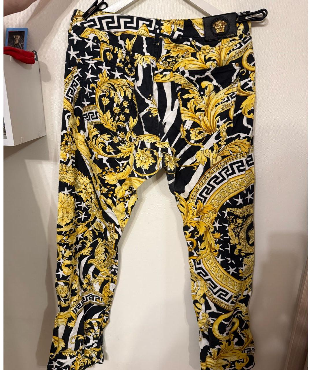 VERSACE JEANS COUTURE Хлопко-эластановые прямые джинсы, фото 2