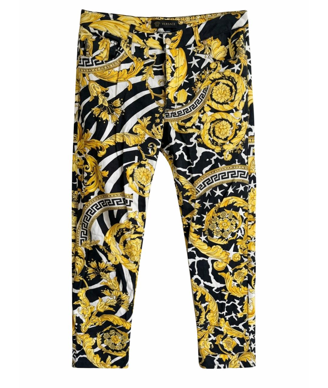 VERSACE JEANS COUTURE Хлопко-эластановые прямые джинсы, фото 1