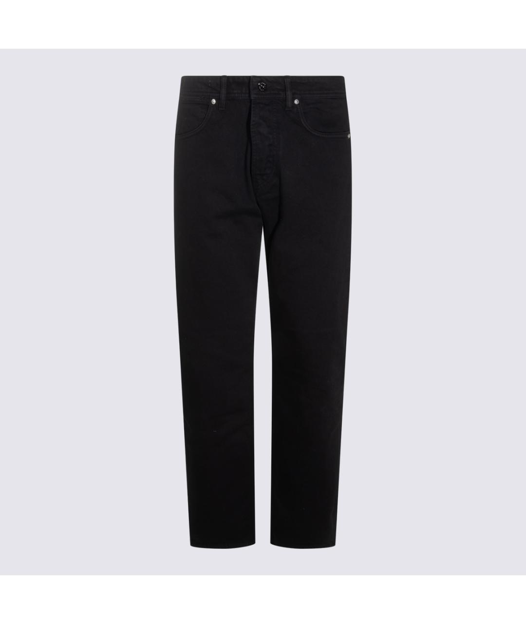 STONE ISLAND Черные хлопковые прямые джинсы, фото 2