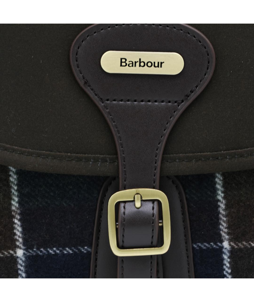 BARBOUR Зеленая тканевая сумка через плечо, фото 4