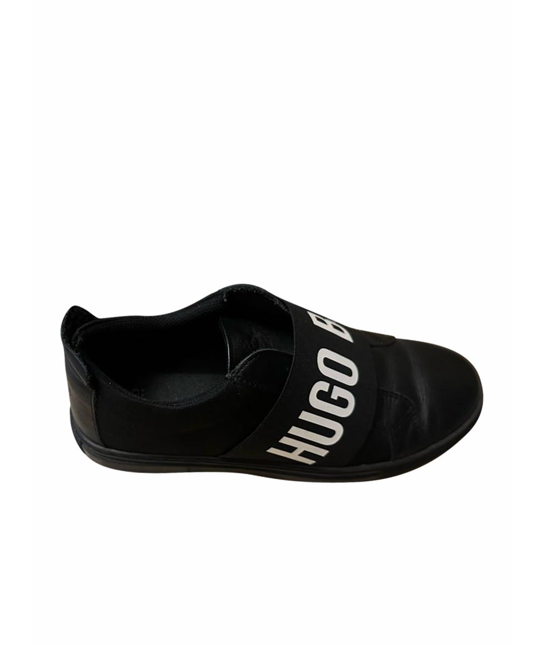 HUGO BOSS Черные кожаные ботинки, фото 7