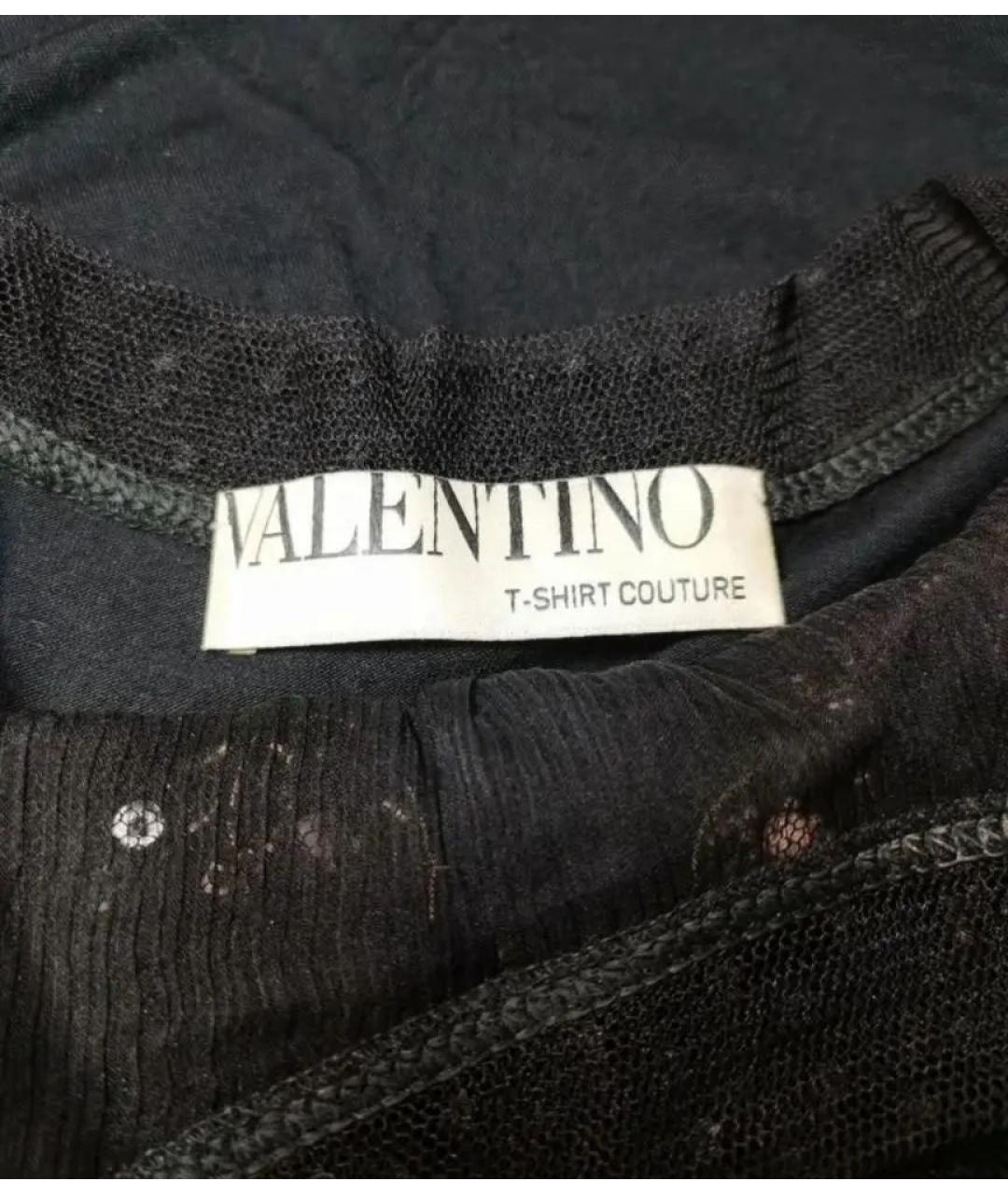 VALENTINO Черная футболка, фото 3