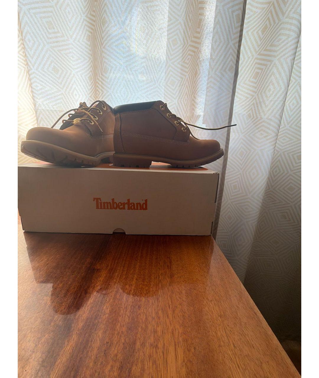TIMBERLAND Оранжевые нубуковые ботинки, фото 7