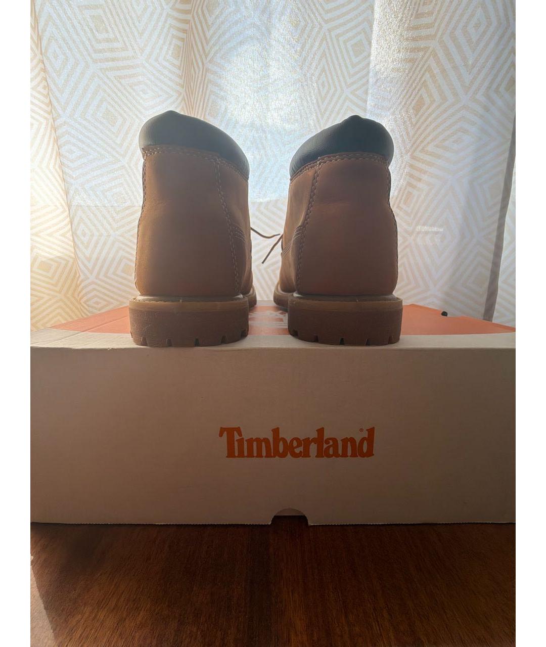TIMBERLAND Оранжевые нубуковые ботинки, фото 2