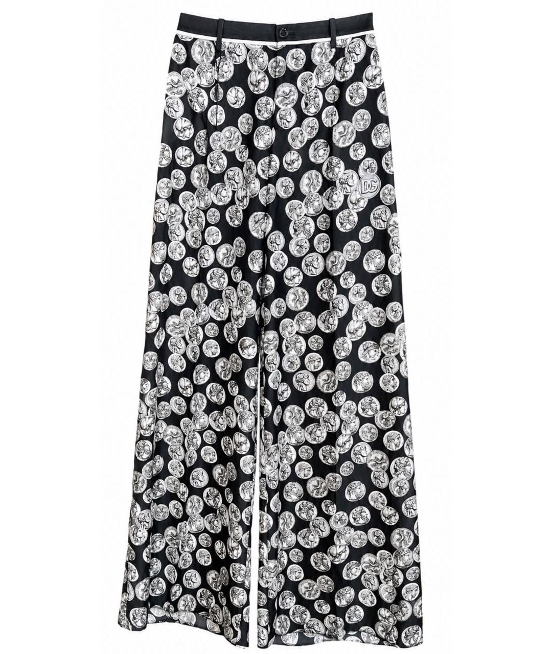 DOLCE&GABBANA Шелковые брюки широкие, фото 1