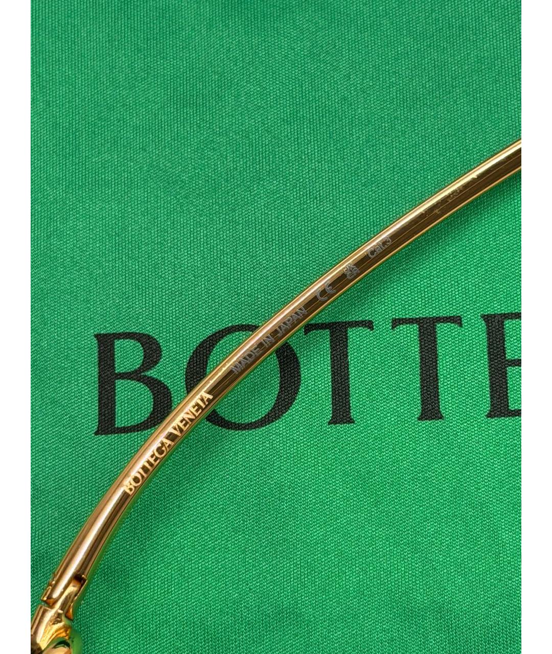 BOTTEGA VENETA Коричневые пластиковые солнцезащитные очки, фото 6