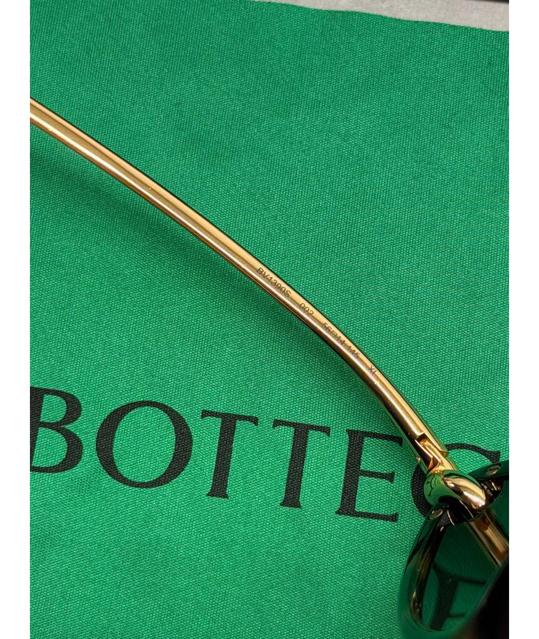 BOTTEGA VENETA Коричневые пластиковые солнцезащитные очки, фото 8
