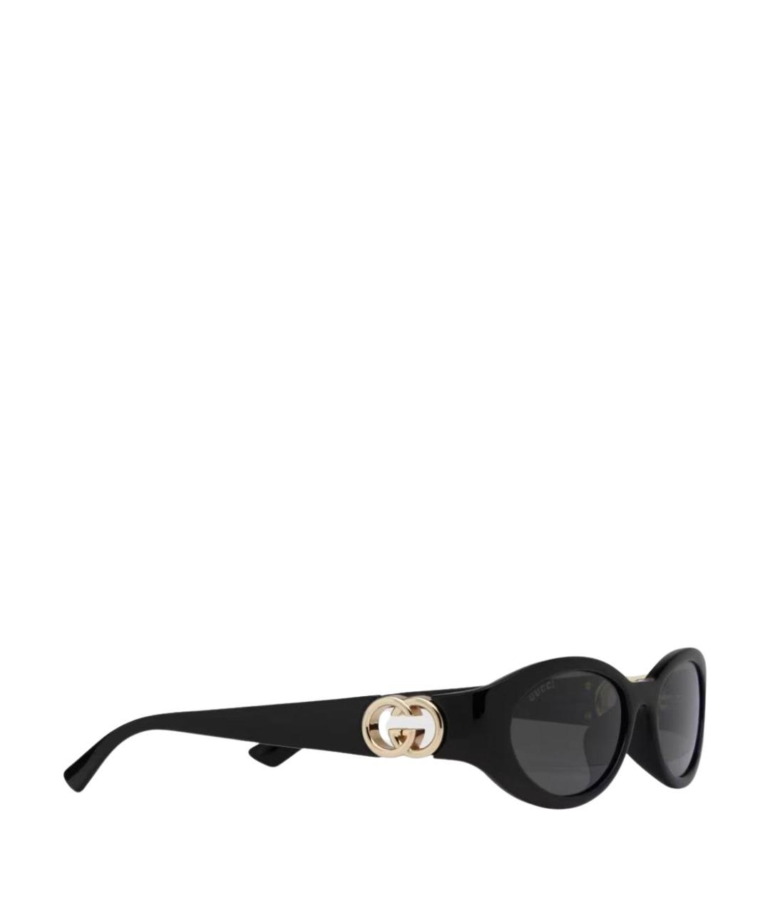 GUCCI Черные пластиковые солнцезащитные очки, фото 1