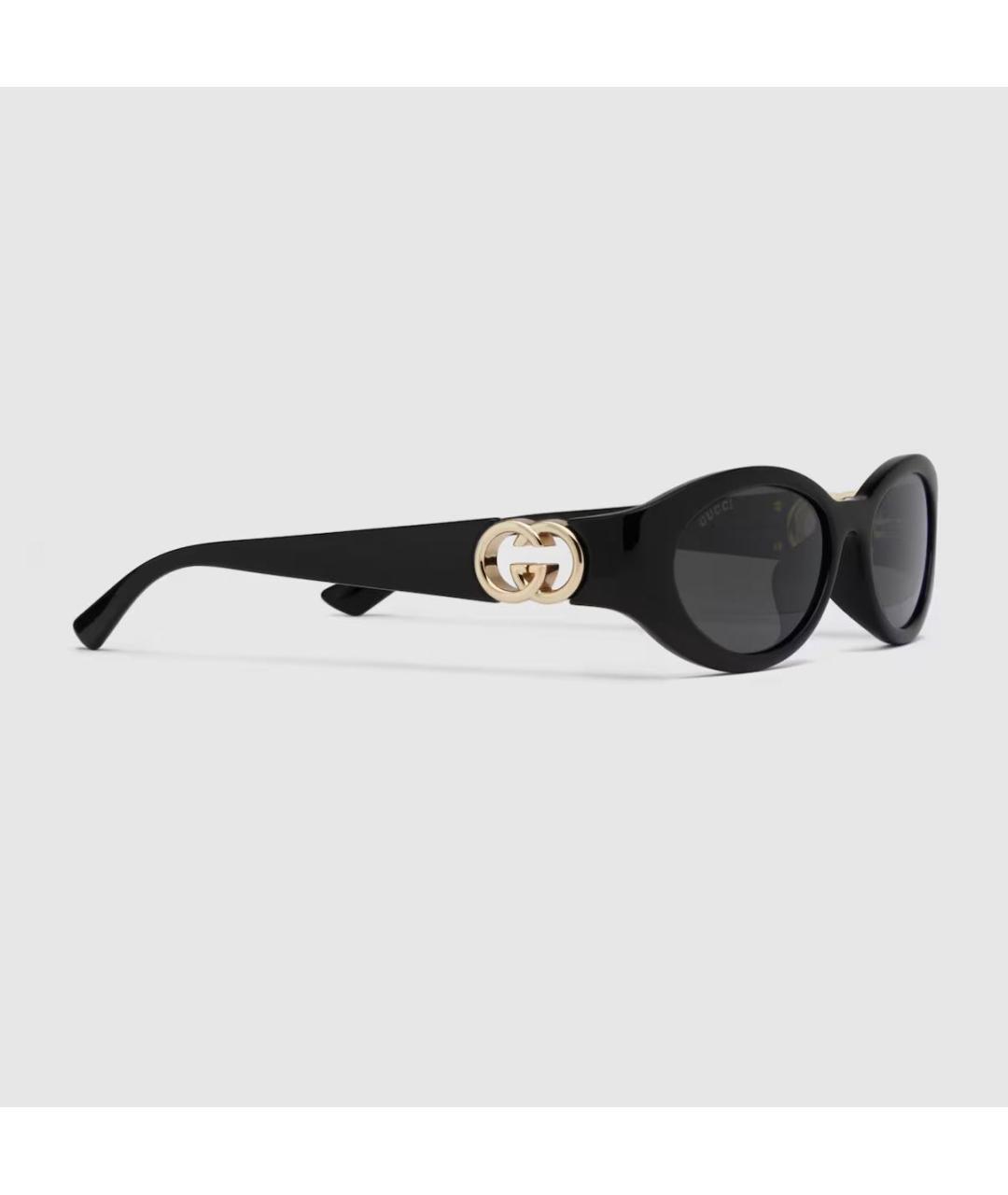 GUCCI Черные пластиковые солнцезащитные очки, фото 9