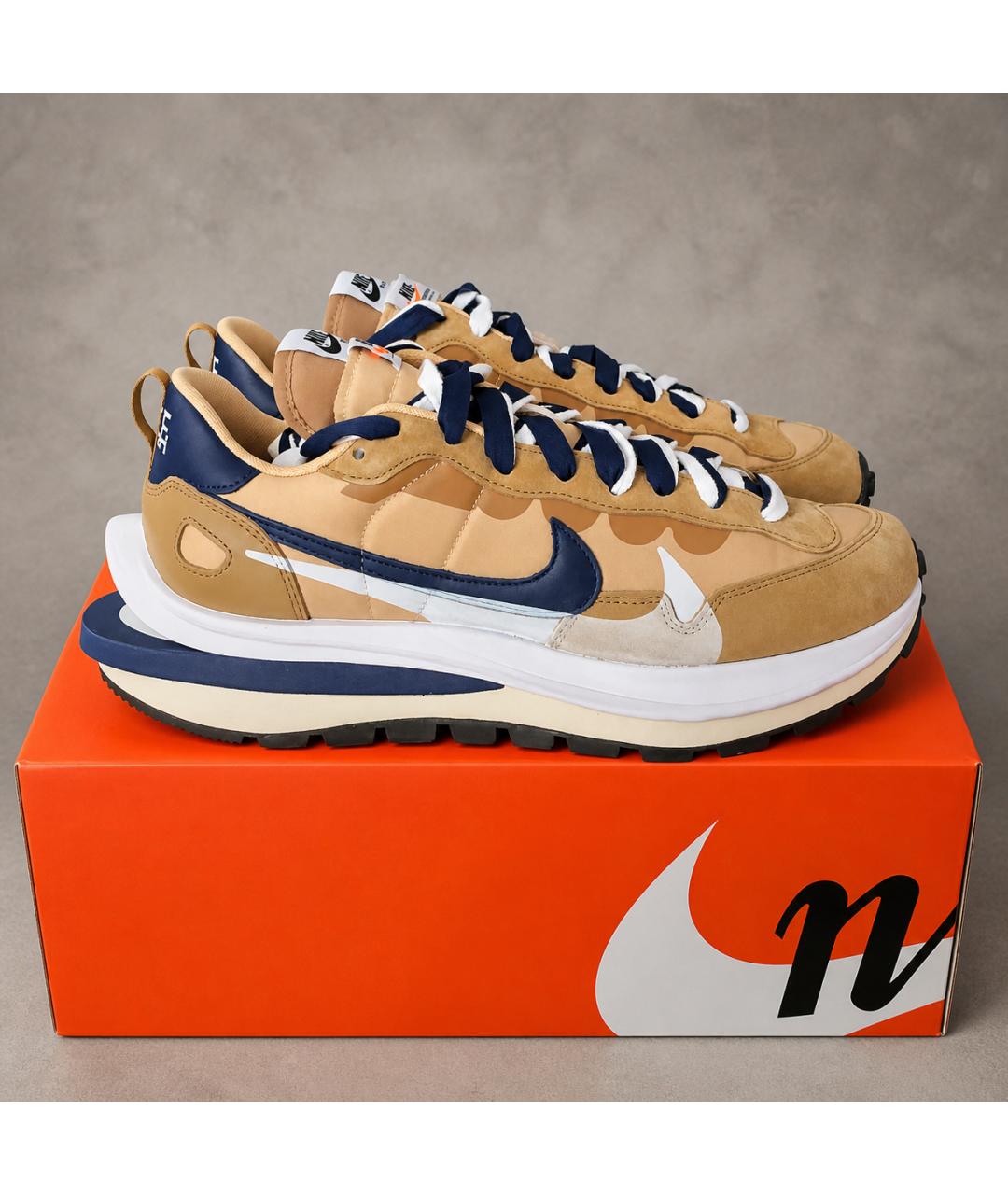 NIKE Бежевые замшевые низкие кроссовки / кеды, фото 3