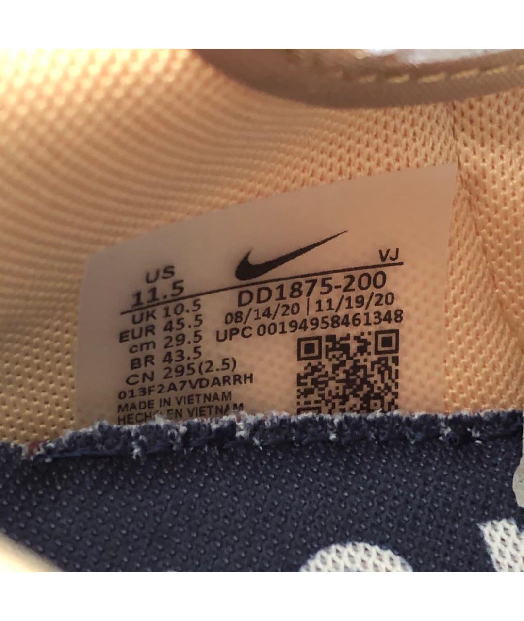 NIKE Бежевые замшевые низкие кроссовки / кеды, фото 5