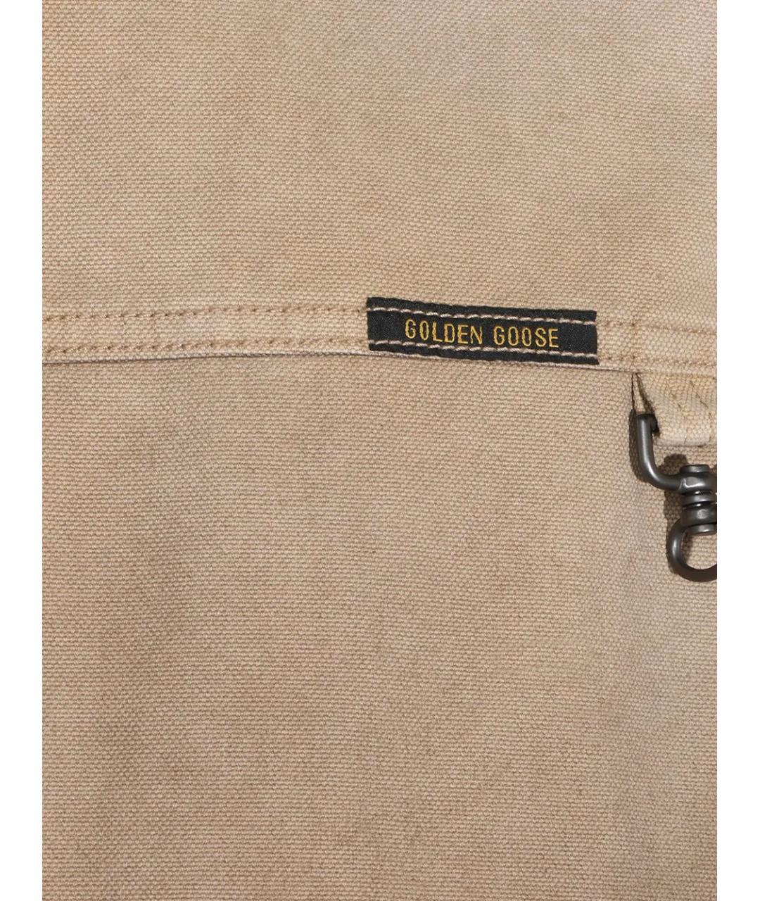 GOLDEN GOOSE Бежевая хлопковая куртка, фото 4