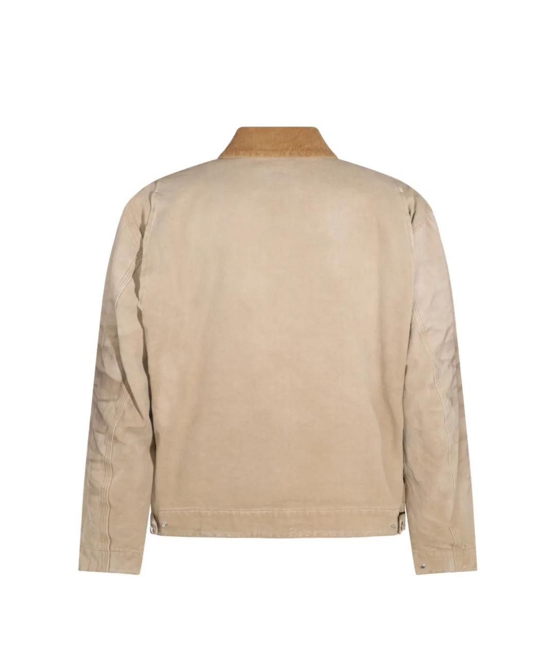 GOLDEN GOOSE Бежевая хлопковая куртка, фото 2
