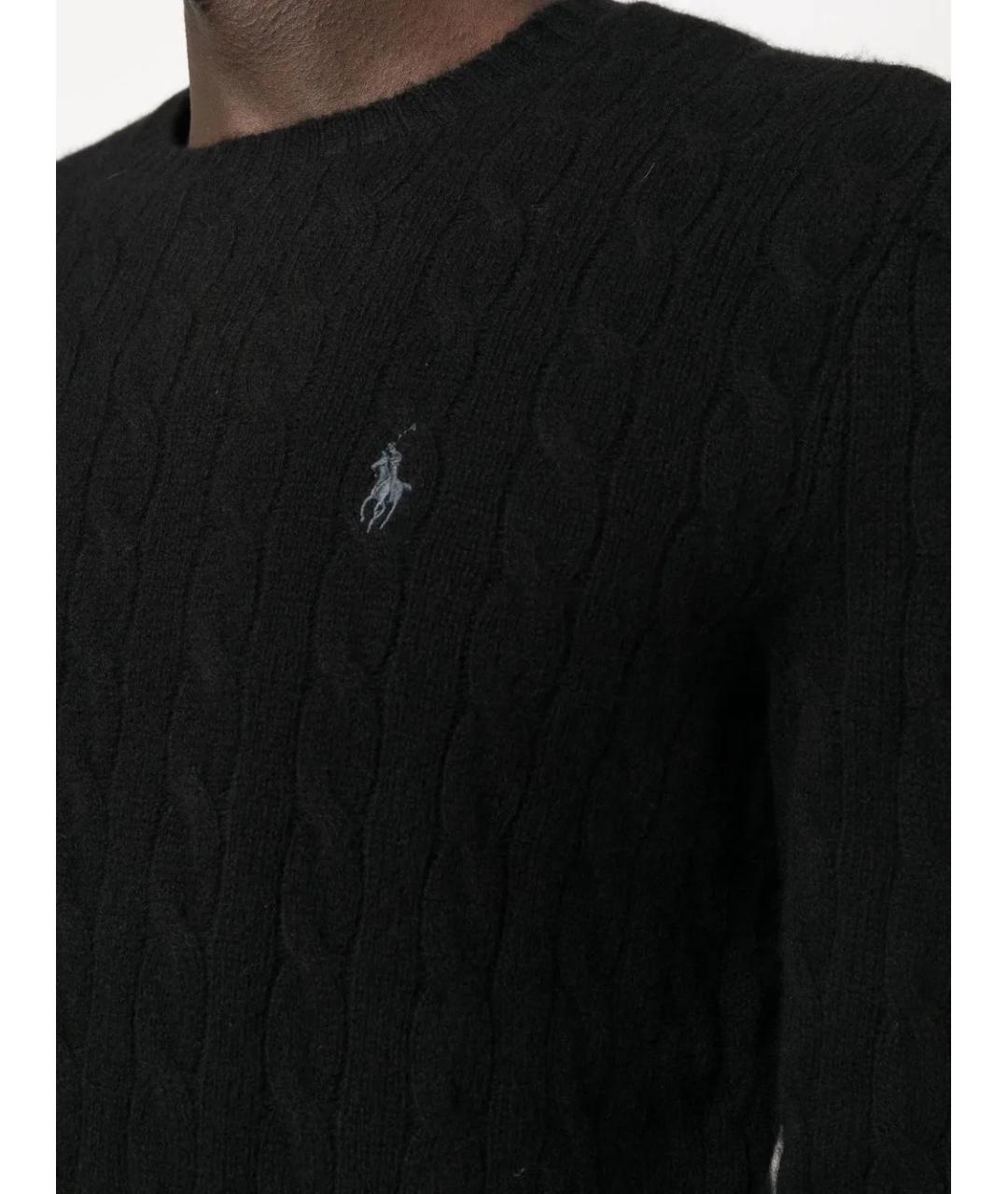 POLO RALPH LAUREN Черный шерстяной джемпер / свитер, фото 5