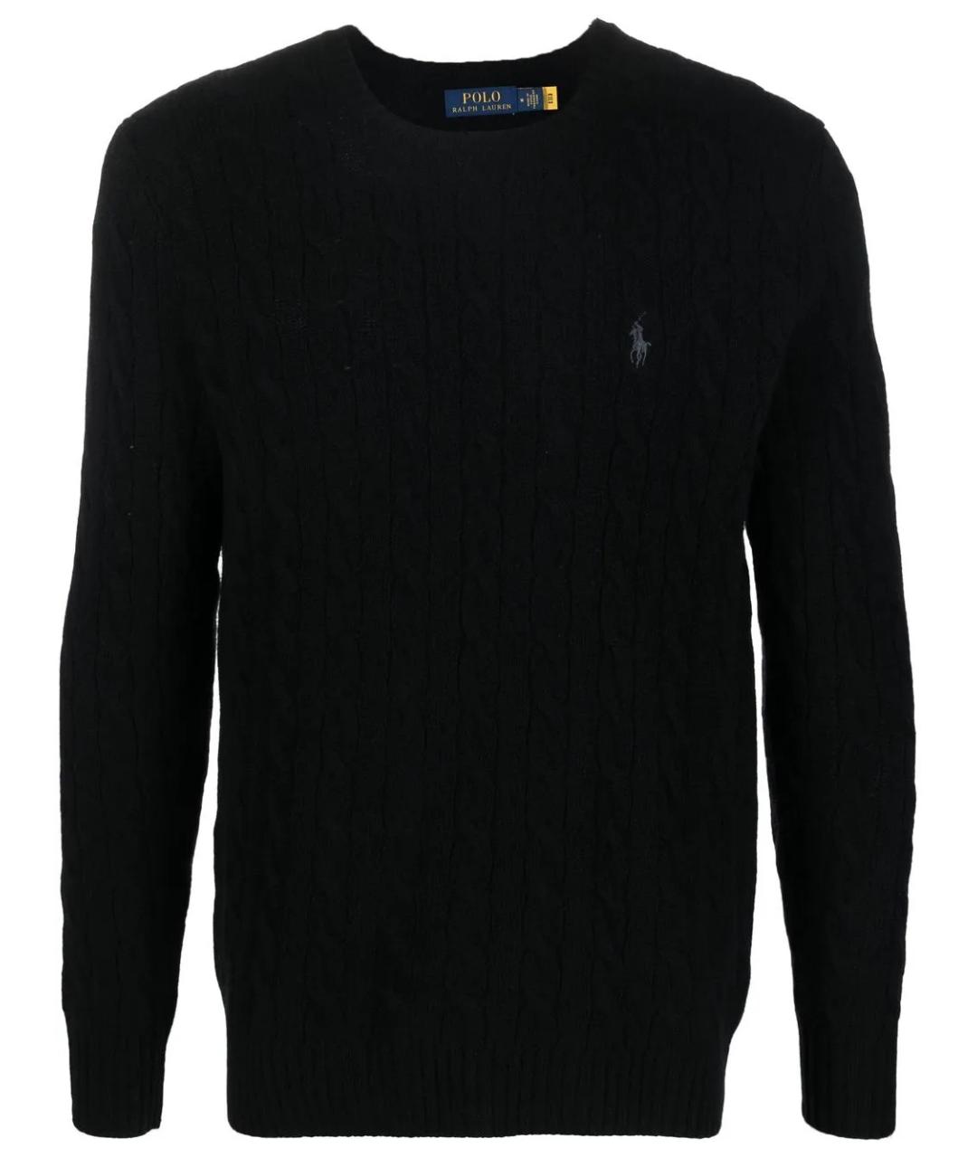POLO RALPH LAUREN Черный шерстяной джемпер / свитер, фото 1