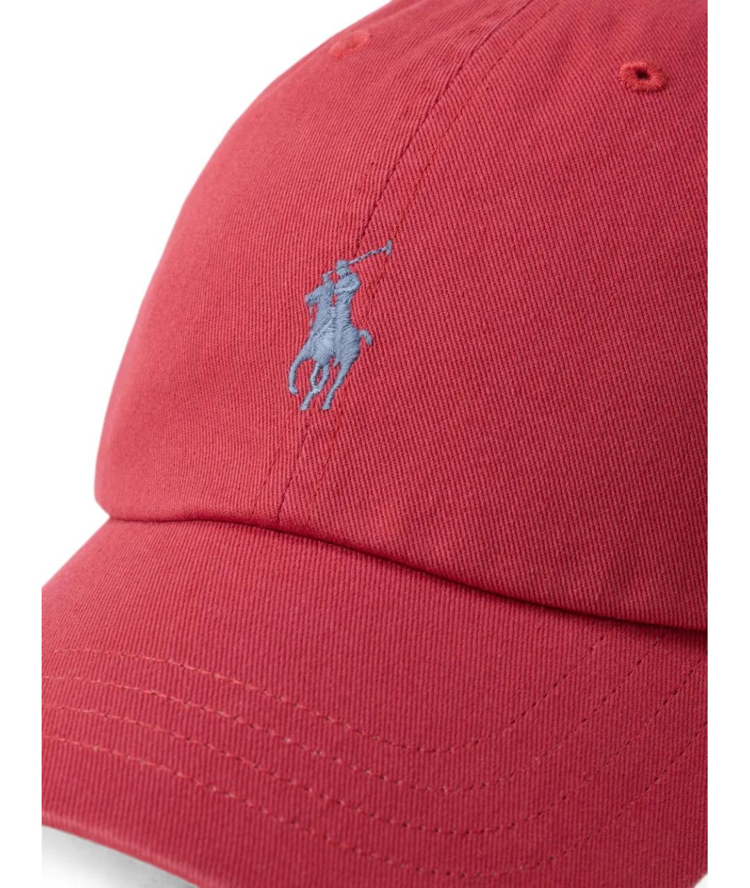POLO RALPH LAUREN Красная хлопковая кепка/бейсболка, фото 3