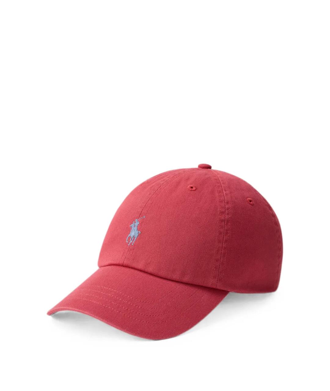 POLO RALPH LAUREN Красная хлопковая кепка/бейсболка, фото 1